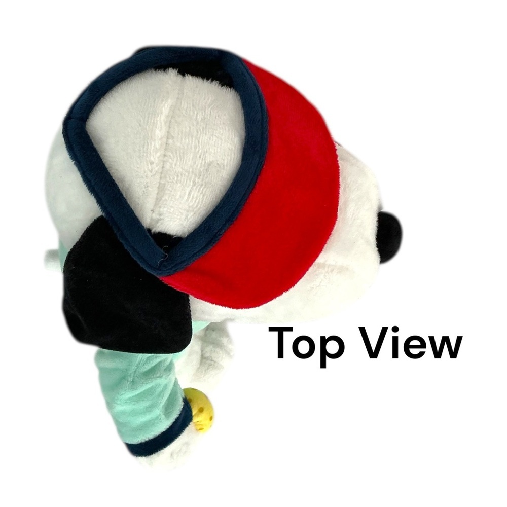 Snoopy Pickleball Plush Stuffed Toy Pickleball Outfit Visor Paddle and Ball 11” - Picture 5 of 15